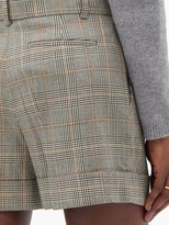 Thumbnail for your product : Bella Freud Prince Of Wales-checked Wool Shorts - Grey