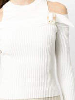 Thumbnail for your product : Jonathan Simkhai Cold-Shoulder Knitted Jumper