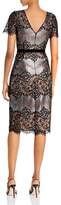 Thumbnail for your product : BCBGMAXAZRIA Metallic Lace Cocktail Dress
