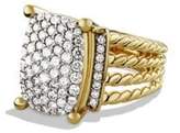 Thumbnail for your product : David Yurman Wheaton Ring with Diamonds in Gold