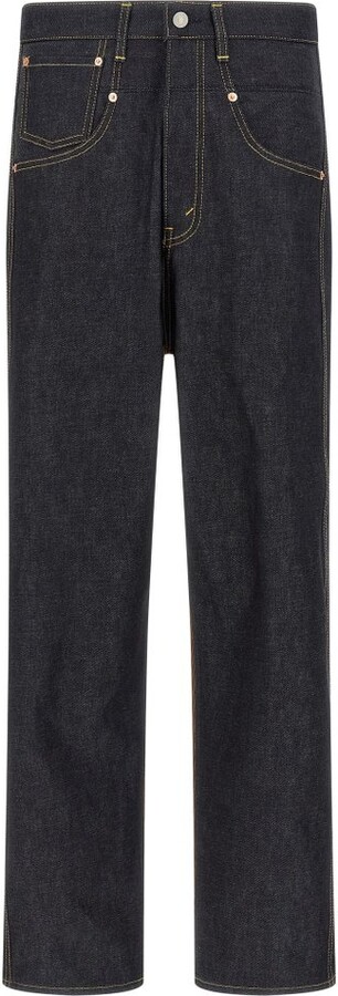 Junya Watanabe X Levi's Straight-Leg Corduroy-Denim Panel Jeans