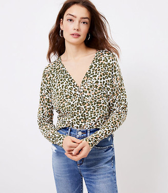loft leopard cardigan