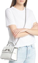 Thumbnail for your product : Rebecca Minkoff Lou Top Handle Croc Embossed Leather Crossbody Bag