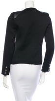 Thumbnail for your product : IRO Leather-Trimmed Moto Jacket