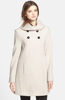 Thumbnail for your product : Larry Levine Wool Blend Babydoll Coat