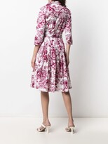 Thumbnail for your product : Samantha Sung Audrey pleated-skirt animal-print dress