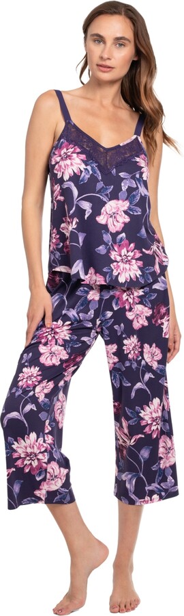 Linea Donatella Women's 2-Piece Knit Cami and Pant Set