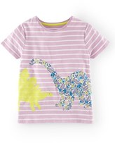 Thumbnail for your product : Mini Boden Stripe Appliqué Tee (Toddler Girls, Little Girls & Big Girls)