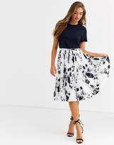 Thumbnail for your product : Ted Baker Bekzi mockable midi dress in bluebell print