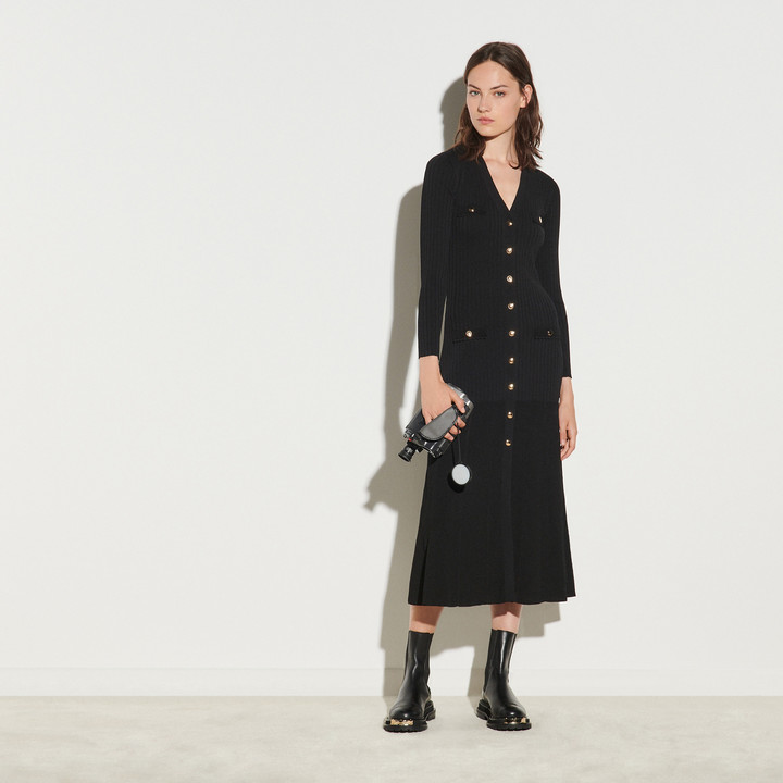 button up cardigan dress