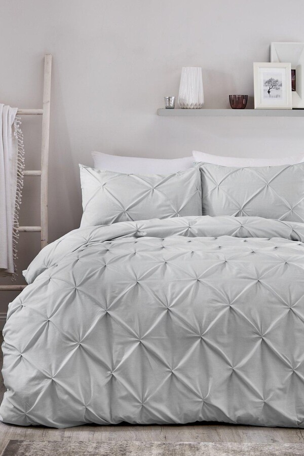 Serene 'Lara' Luxury Ruched Duvet Cover Set ShopStyle