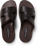 Thumbnail for your product : Dolce & Gabbana Leather Sandals