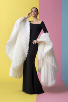 Thumbnail for your product : Isabel Sanchis Black & White Owain Evening Gown