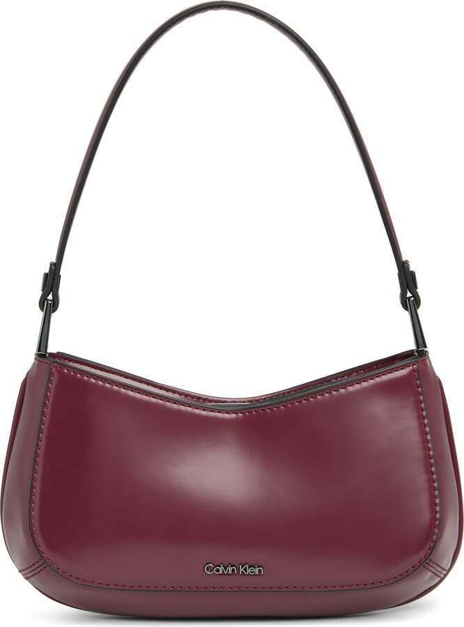 Pre Owned Calvin Klein Red Nylon Large Shoulder Handbag Vintage