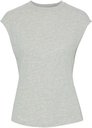 Frame Melange Cotton-blend Jersey T-shirt