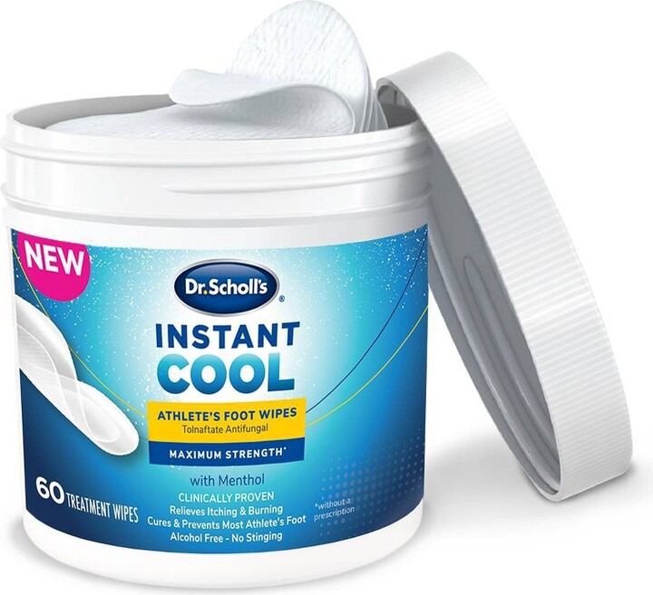 Dr. Scholl's Instant Cool Athlete's Foot Wipes 60ct ShopStyle Skin Care