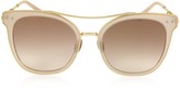 Thumbnail for your product : Bottega Veneta BV0064S Round Metal Frame Women's Sunglasses