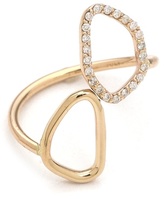 Thumbnail for your product : Sarah Chloe Diamond Organic Mirror Ring