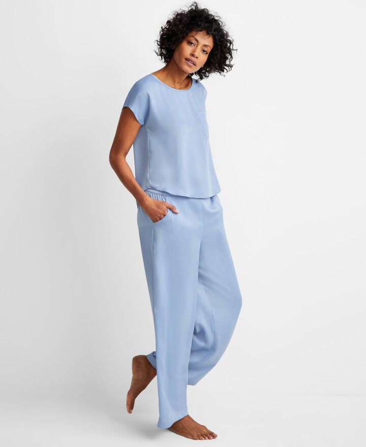 Alfani Velour Hoodie & Pants Pajama Set, Created for Macy's - ShopStyle