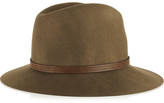 Thumbnail for your product : Rag and Bone 3856 Rag & bone Leather-trimmed wool-felt fedora