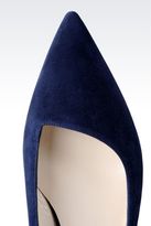 Thumbnail for your product : Giorgio Armani Pointed Ballet Flat In Suede