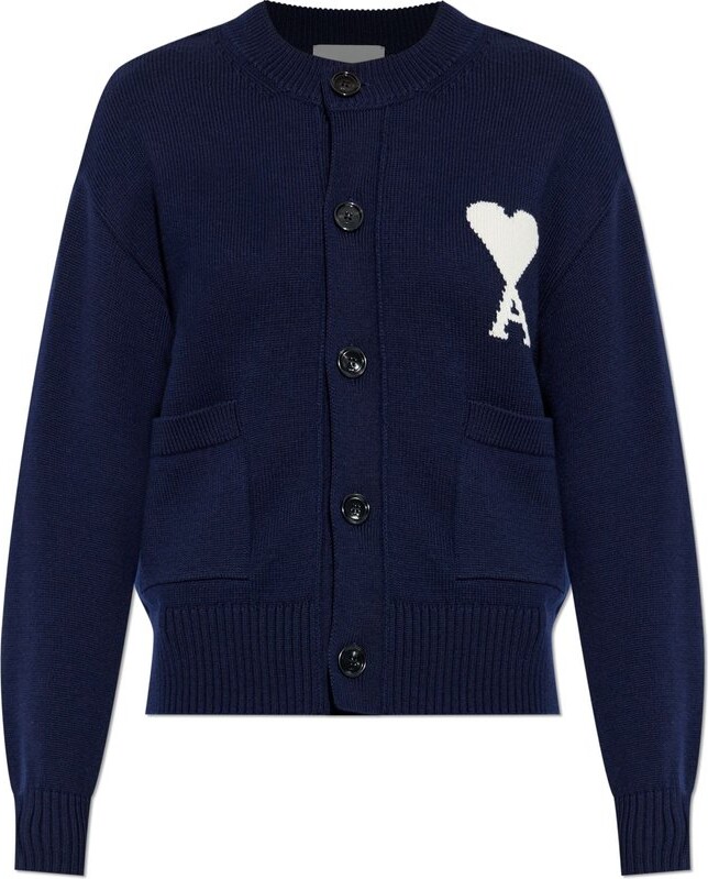 Ami Long Sleeve Buttoned Cardigan