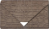 Thumbnail for your product : Alexander Wang Oyster Embossed Leather Prisma Envelope Clutch