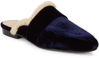 clogs with fur trim