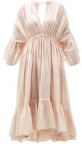 Thumbnail for your product : Loup Charmant Sunrise Open-back Organic-cotton Dress - Pink