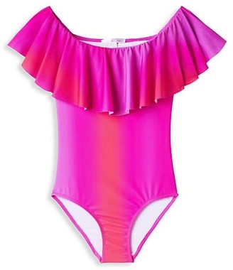 Girls neon swimsuit Clearance