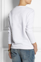 Thumbnail for your product : Roberto Cavalli Cotton and appliquéd mesh sweatshirt