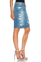 Thumbnail for your product : Current/Elliott The Stiletto Pencil Skirt in Tattered Destroy