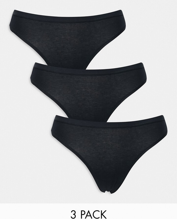 Gym King Lounge branded tape thong in black