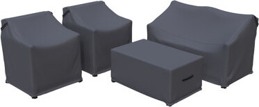 Latitude Run Amei 4 Piece Patio Conversation Sets Group Seating Outdoor Furniture Covers