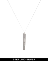 Thumbnail for your product : ASOS & Wear That There Sterling Silver 'I Want Out' Necklace