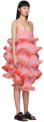 Ashley Williams Pink Feathers Cake Dress