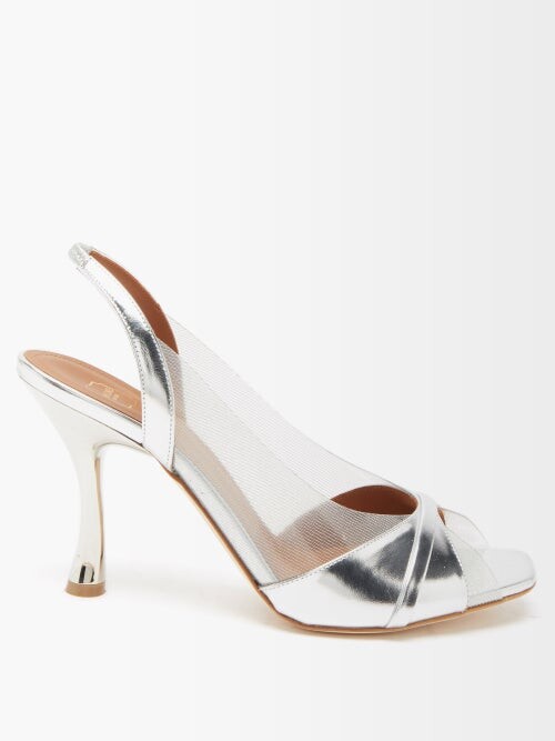silver slingback heels uk