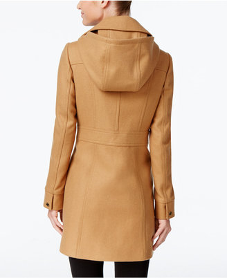 MICHAEL Michael Kors Hooded Wool-Blend Coat, Only at Macy's