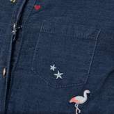 Thumbnail for your product : Ikks IKKSGirls Blue Chambray Embroidered Dress