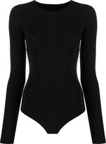 Numbers-Logo Long-Sleeve Bodysuit 