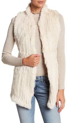 Love Token Genuine Dyed Rabbit Fur Vest