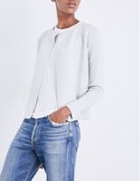 Thumbnail for your product : The White Company Glitter-detail wool-blend cardigan