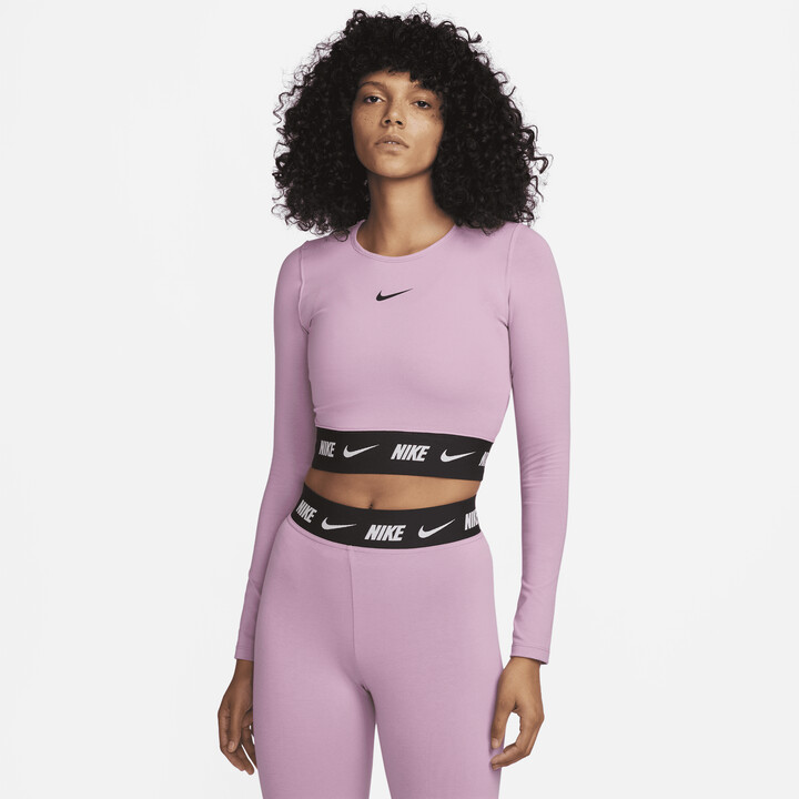 Nike Women's Sportswear Top in Purple - ShopStyle