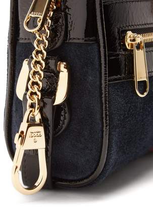 Gucci Ophidia Mini Suede Cross-body Bag - Womens - Navy