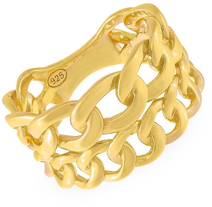 Double Chain Ring | Shop the world's largest collection of fashion 