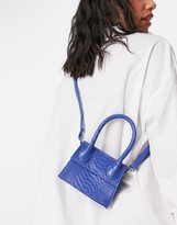 Thumbnail for your product : Ego mini bag in bright blue croc