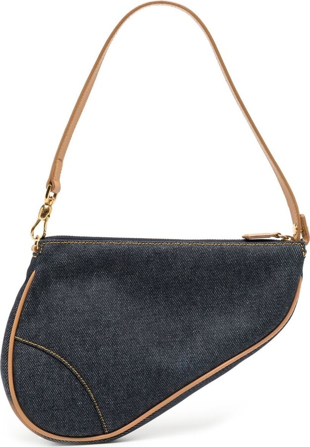 Christian Dior 2020 Mini Oblique Saddle Bag - Blue Shoulder Bags, Handbags  - CHR334410