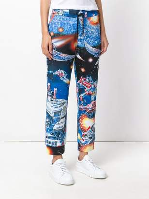 Moschino space print track pants