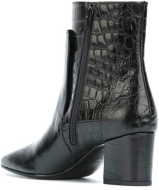 Givenchy embossed crocodile effect boots