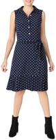 Thumbnail for your product : Sandra Darren Sleeveless Pleated Skirt Shirt Dress